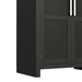 Ridgemont Large Bookcase in Black with Grain - In Home Furniture (San Antonio, TX)