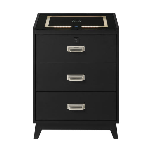 Rio Nightstand with Electronic Features - In Home Furniture (San Antonio, TX)