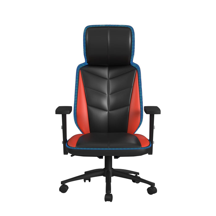 Rollins Gaming Chair with LED and Speaker in Black and Red - 3A Packing - In Home Furniture (San Antonio, TX)