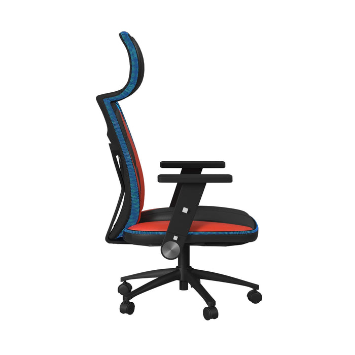 Rollins Gaming Chair with LED and Speaker in Black and Red - 3A Packing - In Home Furniture (San Antonio, TX)