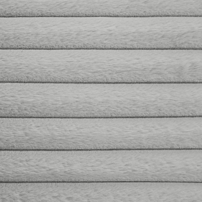 Rosebery UPH Bed with 2 Pillows in Light Grey Corduroy - In Home Furniture (San Antonio, TX)