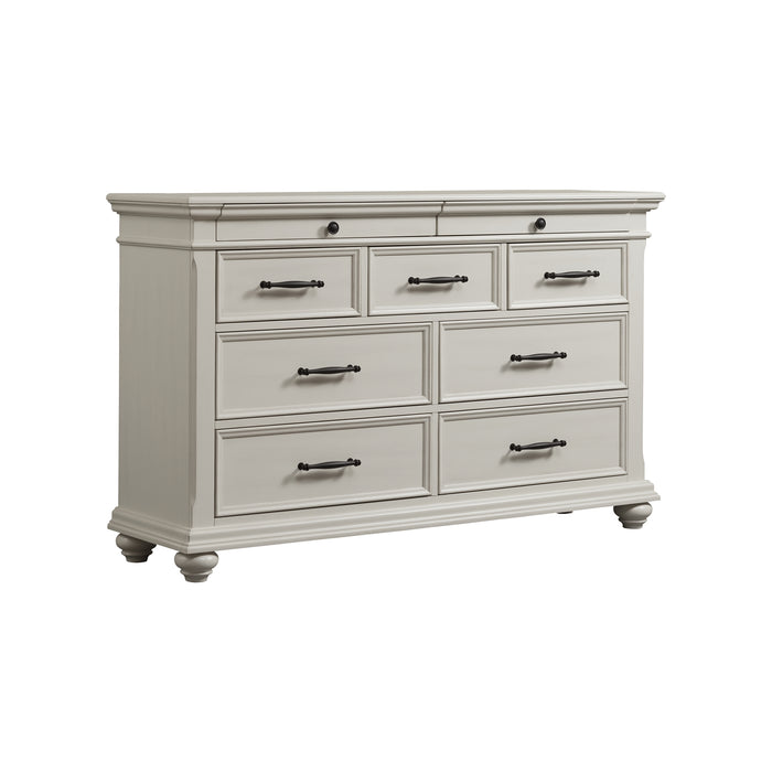 Slater Dresser in Antique White - In Home Furniture (San Antonio, TX)
