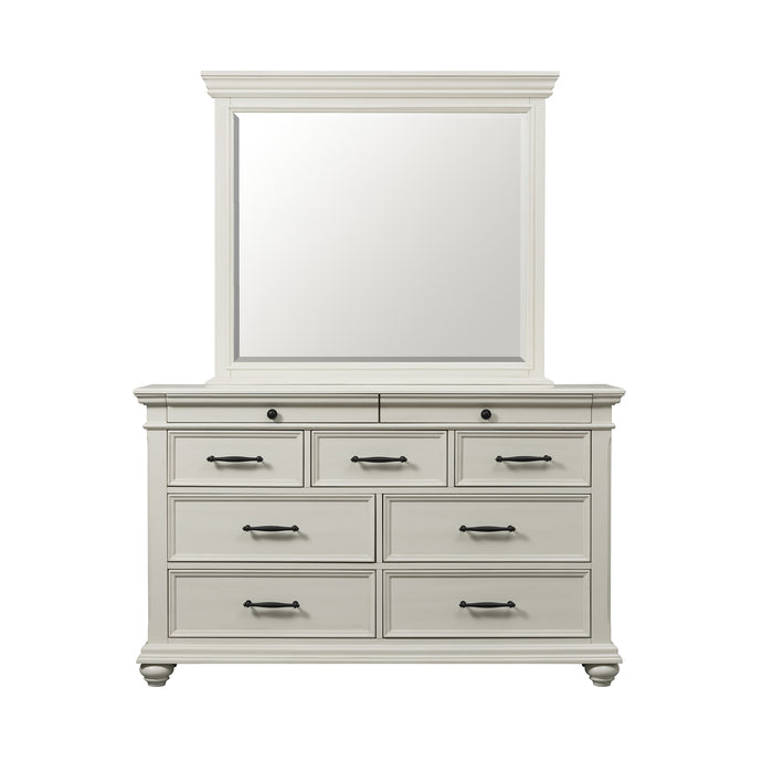 Slater 9-Drawer Dresser with Mirror - In Home Furniture (San Antonio, TX)