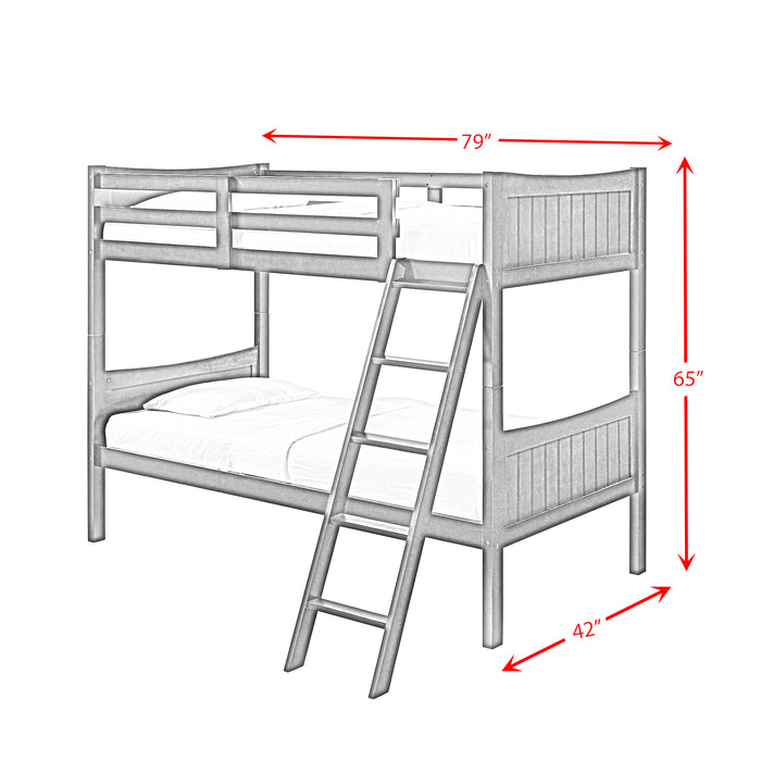 Sami Over Bunk Grey - In Home Furniture (San Antonio, TX)