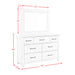 Scott 7-Drawer Dresser with Mirror Set - In Home Furniture (San Antonio, TX)