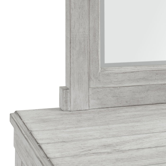 Scott Dresser & Mirror Set White Finish - In Home Furniture (San Antonio, TX)