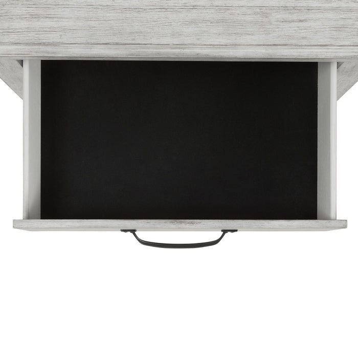 Scott Nightstand W/USB White Finish - In Home Furniture (San Antonio, TX)