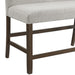Seneca Counter 3PC Corner Bench with Grey Fabric in Brown - In Home Furniture (San Antonio, TX)