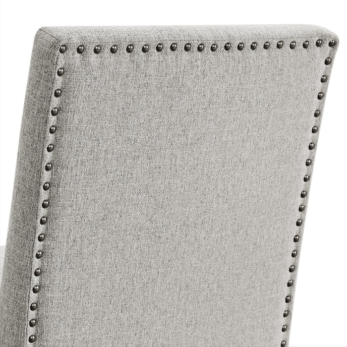 Seneca Counter Side Chair with Grey Fabric in Brown (2 Per Carton) - In Home Furniture (San Antonio, TX)