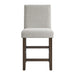 Seneca Counter Side Chair with Grey Fabric in Brown (2 Per Carton) - In Home Furniture (San Antonio, TX)