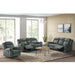 Sorrento 3PC Living Room Set in FB367 Charcoal-Sofa, Loveseat & Recliner - In Home Furniture (San Antonio, TX)