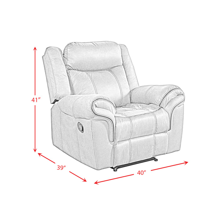 Sorrento Glider Recliner in T101 Brown - In Home Furniture (San Antonio, TX)
