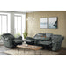 Sorrento Glider Recliner in FB367 Charcoal - In Home Furniture (San Antonio, TX)