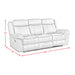 Sorrento Motion Sofa with Dropdown in FB367 Charcoal - In Home Furniture (San Antonio, TX)