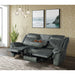 Sorrento Motion Sofa with Dropdown in FB367 Charcoal - In Home Furniture (San Antonio, TX)
