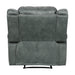 Sorrento Glider Recliner in FB367 Charcoal - In Home Furniture (San Antonio, TX)