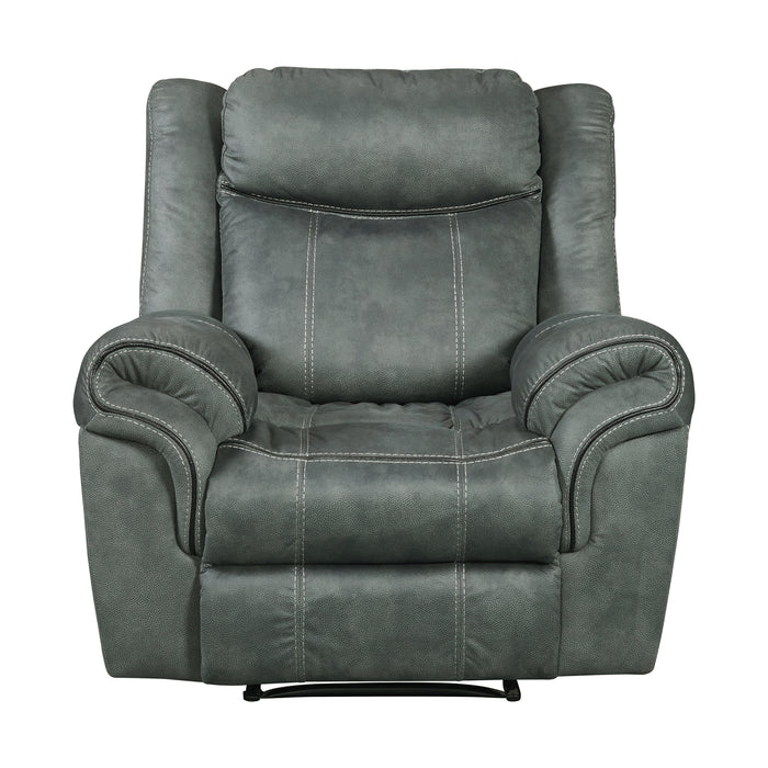 Sorrento Glider Recliner in FB367 Charcoal - In Home Furniture (San Antonio, TX)