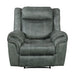 Sorrento Glider Recliner in FB367 Charcoal - In Home Furniture (San Antonio, TX)