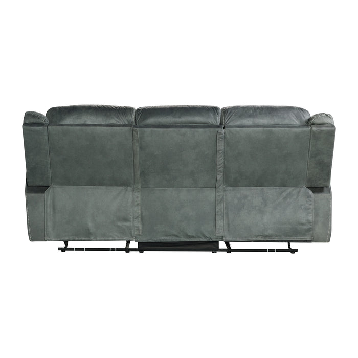 Sorrento Motion Sofa with Dropdown in FB367 Charcoal - In Home Furniture (San Antonio, TX)