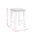 Stone Occasional Bar Table Single Pack in White (Table + Three Stools) - In Home Furniture (San Antonio, TX)