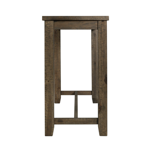 Stone Occasional Bar Table Single Pack Gray Finish (Table + Three Stools) - In Home Furniture (San Antonio, TX)