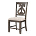 Stone Wooden Swirl Back Side Chair (2 Per Pack) - In Home Furniture (San Antonio, TX)