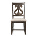 Stone Wooden Swirl Back Side Chair (2 Per Pack) - In Home Furniture (San Antonio, TX)