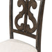 Stone Wooden Swirl Back Side Chair (2 Per Pack) - In Home Furniture (San Antonio, TX)