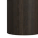 Sylvie Round Dining Table with White Faux Marble Top in Dark Brown - In Home Furniture (San Antonio, TX)