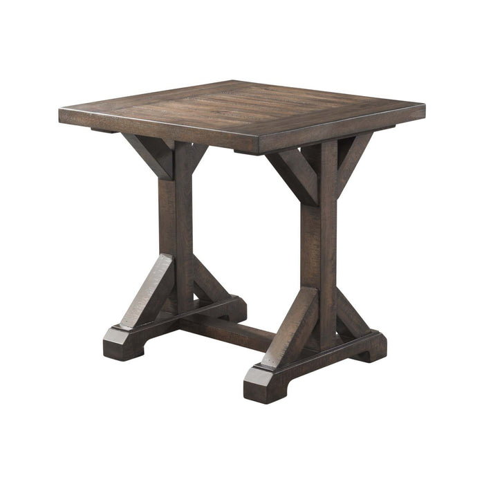 Finn Trestle Base End Table - In Home Furniture (San Antonio, TX)