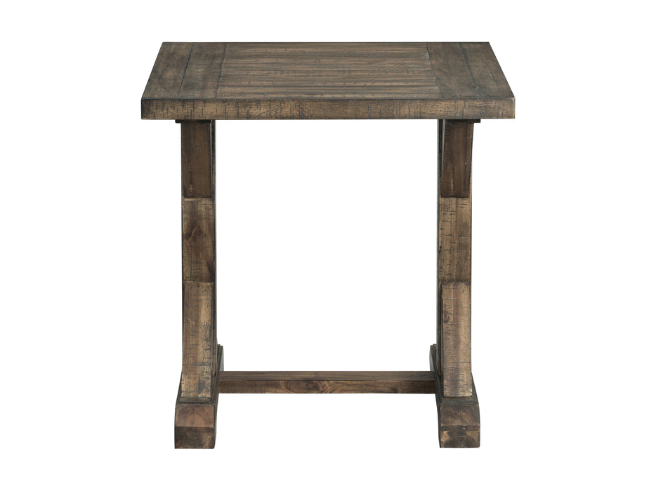 Finn Trestle Base End Table - In Home Furniture (San Antonio, TX)