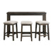 Stone Occasional Bar Table Single Pack (Table + Three Stools) 3A Packing - In Home Furniture (San Antonio, TX)