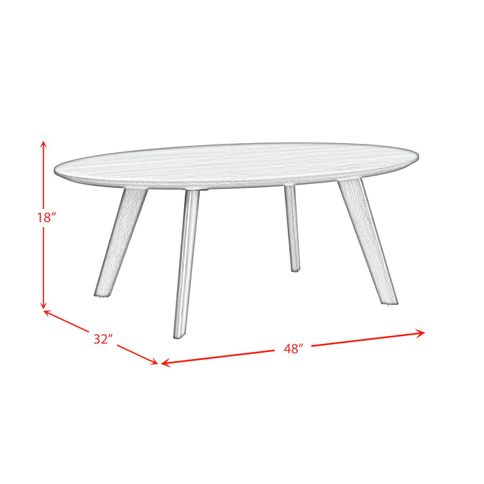 Theo Three Pack Occasional Set with Coffee Table and 2 End Tables in Walnut - In Home Furniture (San Antonio, TX)