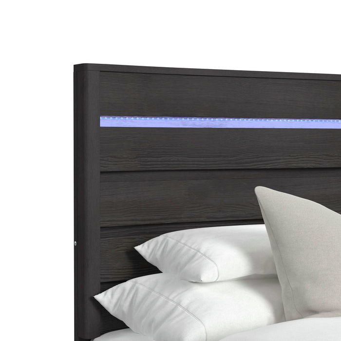 Tobias Bed with LED - In Home Furniture (San Antonio, TX)