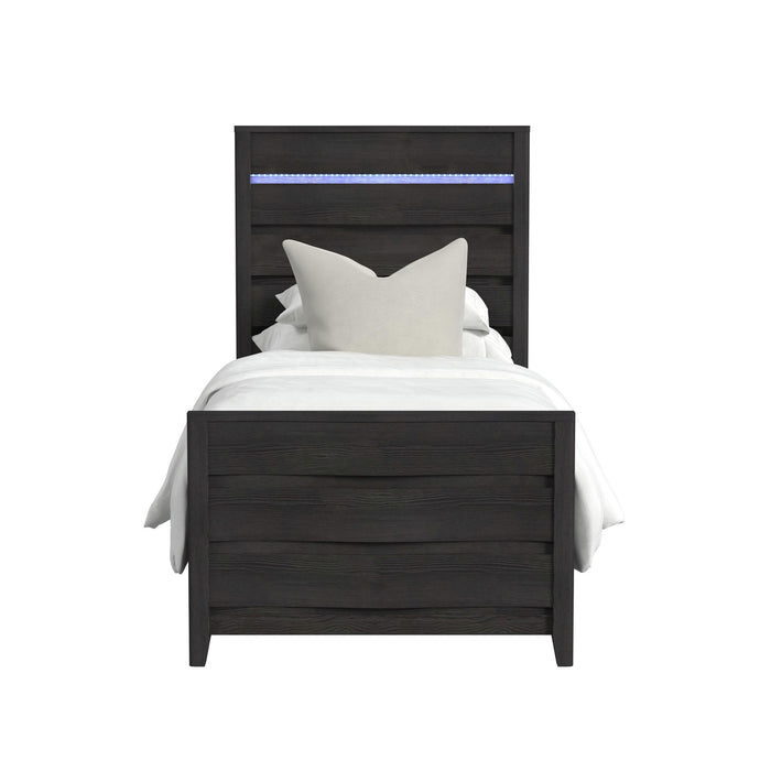 Tobias Bed with LED - In Home Furniture (San Antonio, TX)