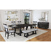 Transcend Standard Height Dining Set in Charcoal-Table and Four Chairs - In Home Furniture (San Antonio, TX)