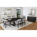 Transcend Standard Height Dining Set in Charcoal-Table and Four Chairs - In Home Furniture (San Antonio, TX)