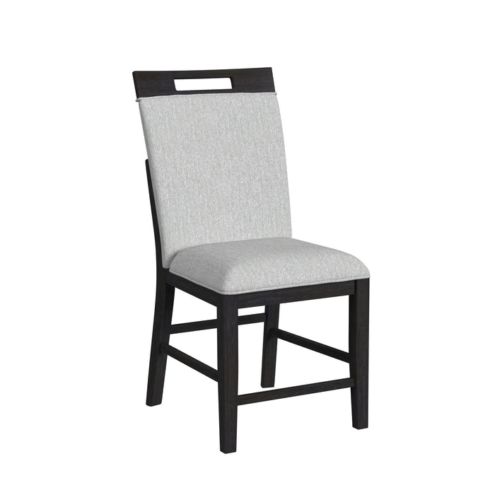 Transcend Counter Height Dining Set in Charcoal-Table and Four Chairs - In Home Furniture (San Antonio, TX)