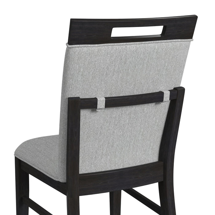 Transcend Standard Height Dining Set in Charcoal-Table and Four Chairs - In Home Furniture (San Antonio, TX)
