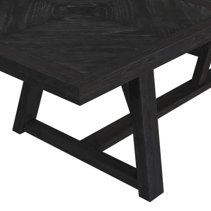 Transcend Dining Table with 22" Leaf in Charcoal - In Home Furniture (San Antonio, TX)