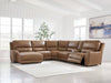 DeepWakes Power Reclining Sectional with Chaise - In Home Furniture (San Antonio, TX)