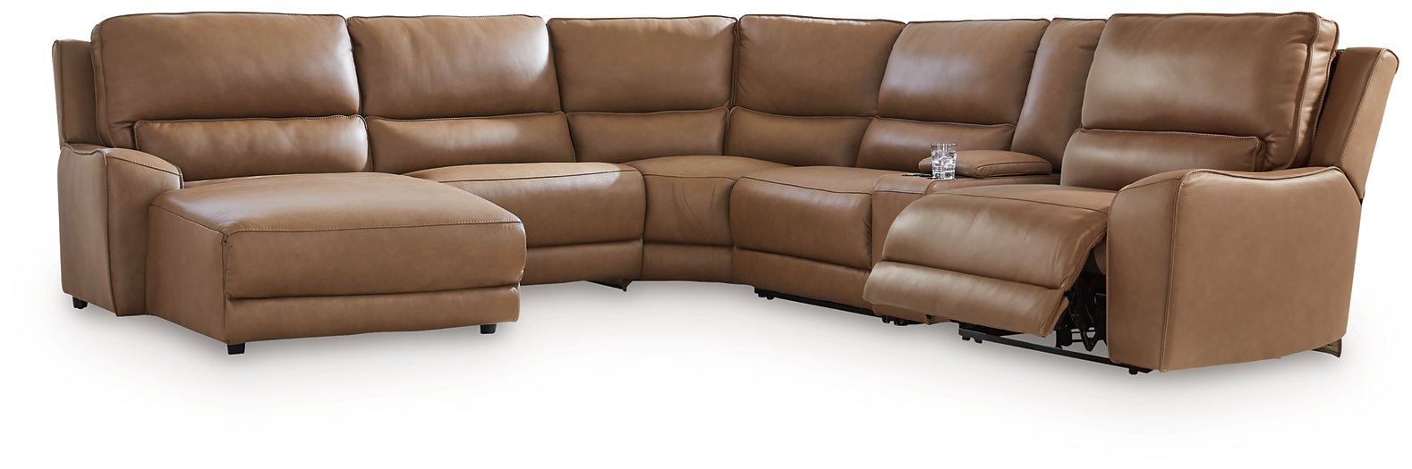 DeepWakes Power Reclining Sectional with Chaise - In Home Furniture (San Antonio, TX)