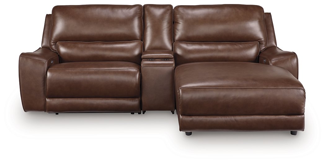 DeepWakes Power Reclining Sectional with Chaise - In Home Furniture (San Antonio, TX)