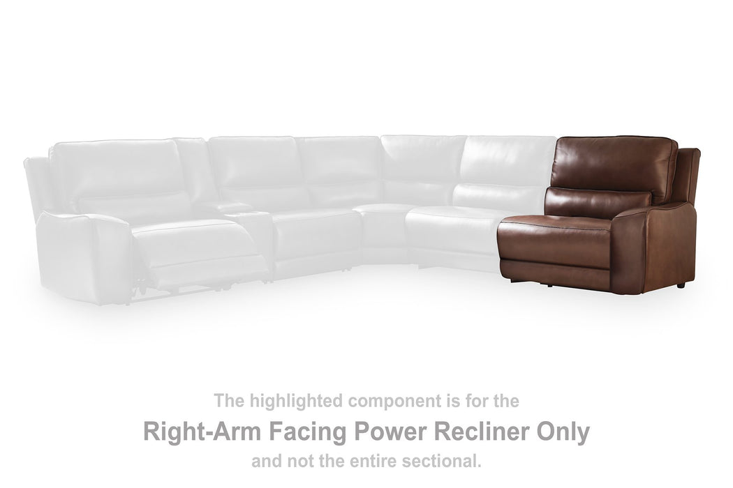 DeepWakes Power Reclining Sectional with Chaise - In Home Furniture (San Antonio, TX)