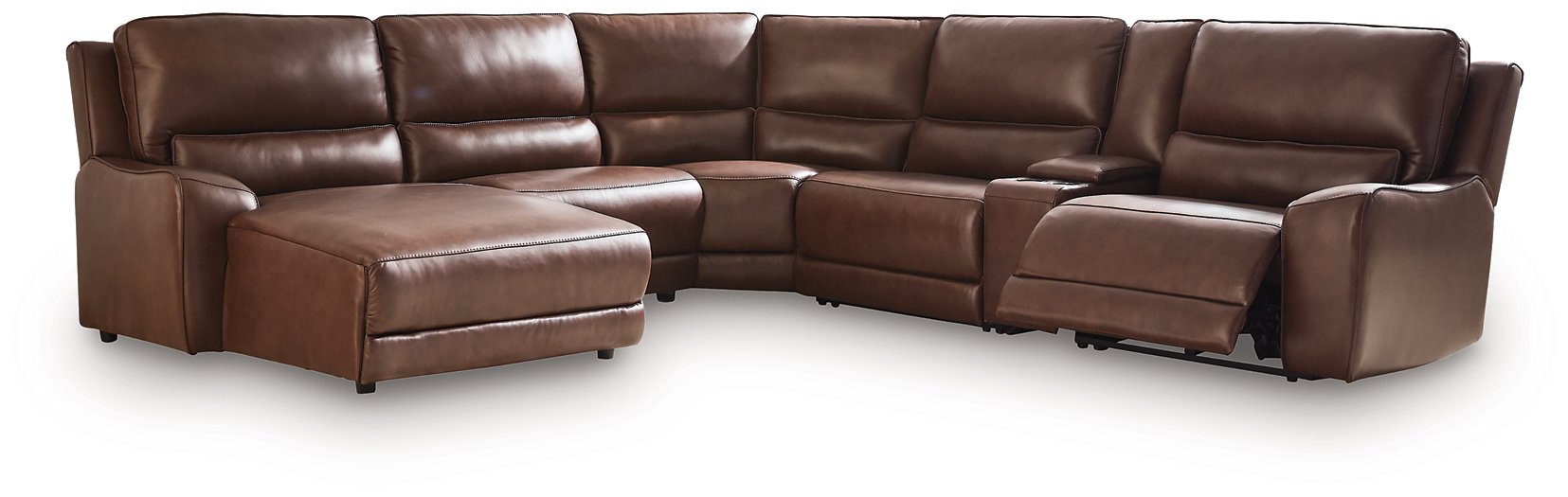 DeepWakes Power Reclining Sectional with Chaise - In Home Furniture (San Antonio, TX)