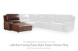 DeepWakes Power Reclining Sectional with Chaise - In Home Furniture (San Antonio, TX)