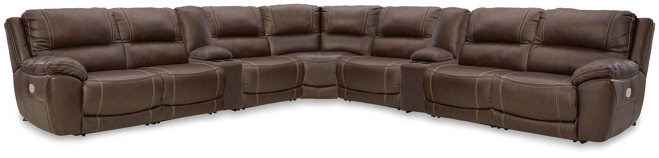 Dunleith Power Reclining Sectional - In Home Furniture (San Antonio, TX)