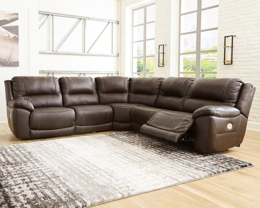 Dunleith Power Reclining Sectional - In Home Furniture (San Antonio, TX)