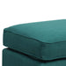 Erica 497 Ottoman W/Chrome Nail Heirloome Teal (ISTA 3) - In Home Furniture (San Antonio, TX)