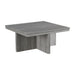 Uster Coffee Table W/Four storage Stools Grey - In Home Furniture (San Antonio, TX)